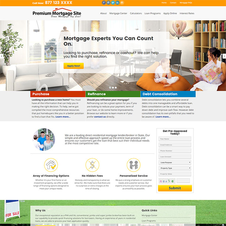 residential-mortgage-website-templates